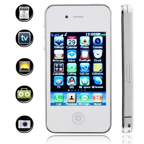 De 3,2 polegadas Touch Screen Quadband Dual SIM Celular Câ