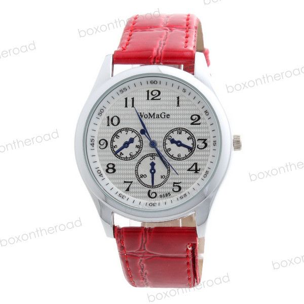 004 Relógio Analógico Vermelho