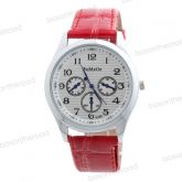 004 Relógio Analógico Vermelho